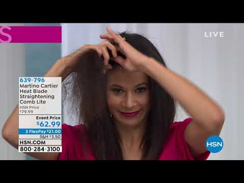 Martino Cartier Heat Blade Straightening Comb Lite