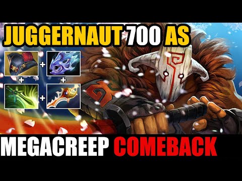 Pirate Hat Juggernaut 700 Attack Speed - Crazy Mega Creeps Comeback - Dota 2