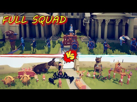 ANCIENT MEGA TEAM VS EGYPT MEGA TEAM | TABS - Totally Accurate Battle Simulator