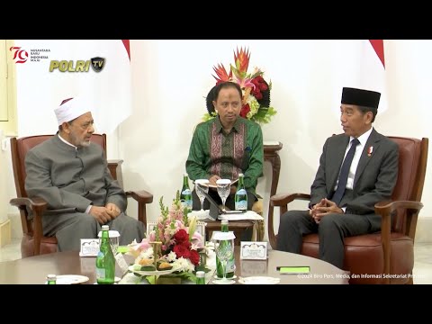PRESIDEN JOKOWI TERIMA KUNJUNGAN GRAND SYEKH AL AZHAR