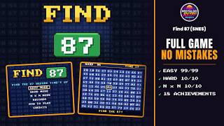 Longplay: 100% completo — Find 87 (SNES)