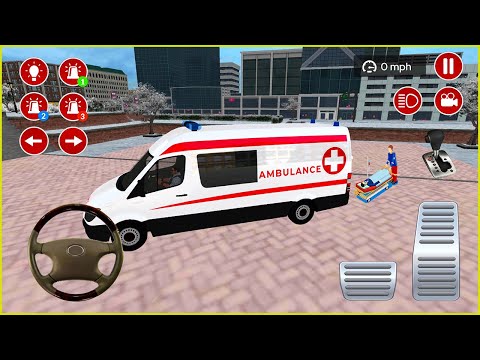 Ambulans Oyunu İzle 3D - American Ambulance Simulator #352 || Ambulans oyunları 4K Android Gameplay