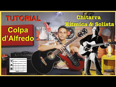 Vasco Rossi - Colpa d'Alfredo - Complete Tutorial with Tab (Rhythm/Lead Guitar)