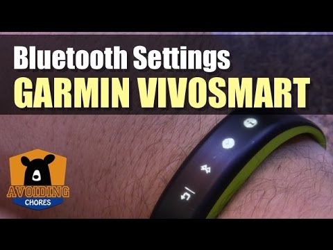 Garmin Vivosmart - Bluetooth Settings