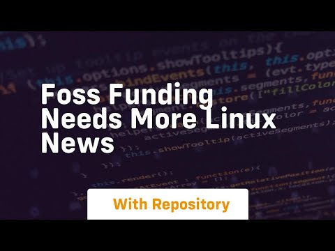 Foss funding needs more linux news
