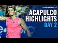 Nadal Pushes Past Andujar; Zverev Triumphs, Kyrgios Retires | Acapulco 2020 Highlights Day 2