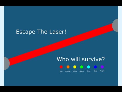 Escape the Laser - Algodoo Survival + Proliferation Marble Race