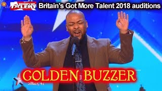 Lifford Shillingford GOLDEN BUZZER sings “Long Time Coming” Auditions Britain&#39;s Got Talent 2018 BGT