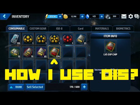 How to use exp chips in Marvel: Future Fight