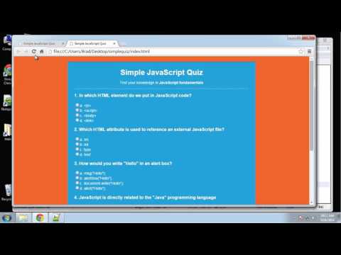 Learn JavaScript By Building a Simple Quiz Part 4