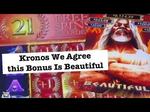 Kronos Slot Machine with the AWESOME BONUS!