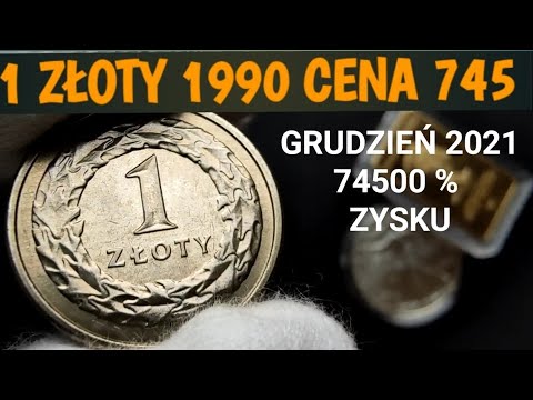 Szok 1 złoty 1990 74500% zysku notowania Grudzień 2021, Historia z inflacją w tle, #inflacja