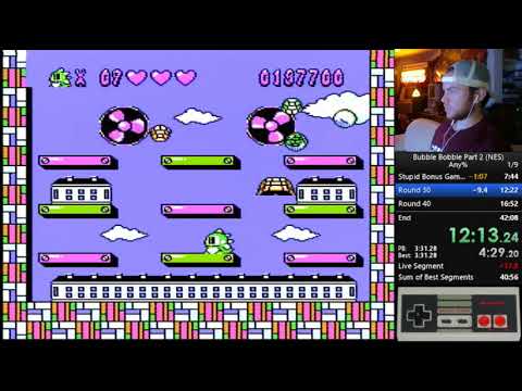 Bubble Bobble Part 2 (NES) Any% 33:26