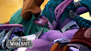 Malfurion Kiss Tyrande Cinematic: Anduin in Silithus & Azeroth’s Whispers [WoW 10.2.5 Epilogue]