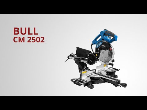фото торцовочная пила bull (бул) cm 2502 1800 вт, 255 мм, глубина до 89 мм, ширина до 310 мм, лазер, прот 0