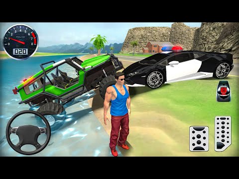 Officer Police Car & Monster Truck Driving in Open World Game - Go to Town 6 - Android Gameplay
