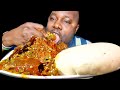 African food mukbang okra stew and fufu sound eating
