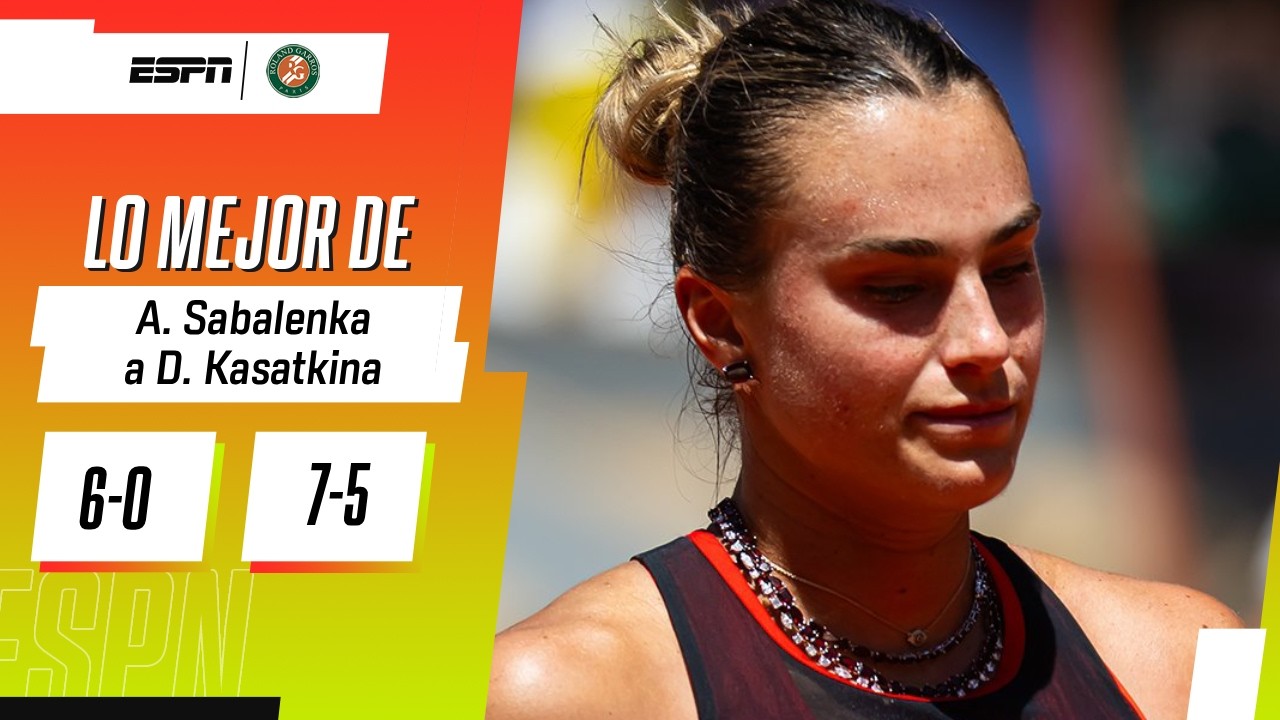 SABALENKA SIGUE FIRME, PELEÓ EL SEGUNDO SET Y AVANZÓ EN ROLAND GARROS | RESUMEN