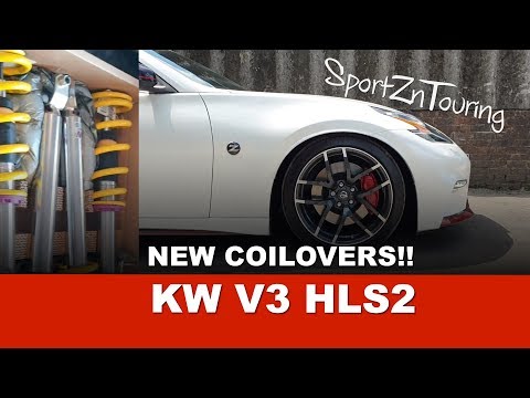 Lowered! 370z Nismo Hydraulic Lift Coilover Suspension – KW V3s + KW HLS2 *VLOG*
