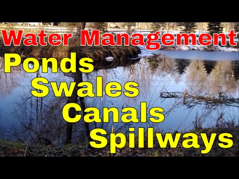 Water Management of ponds, swale, and spillways