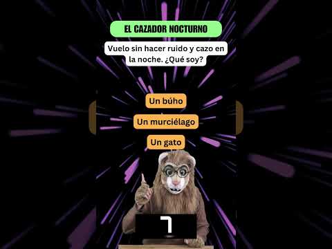 El cazador nocturno - ¿Este acertijo es demasiado difícil para los niños?  #aprenderjugando  #humor