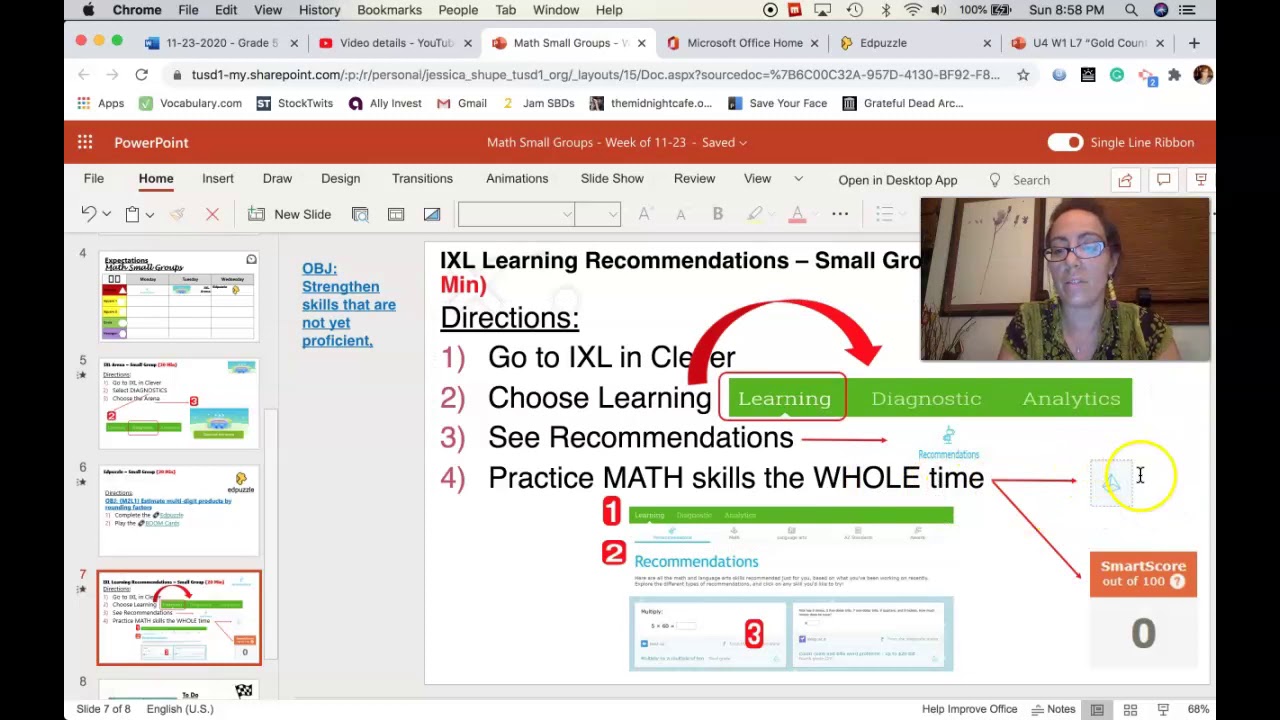 🧮 ⏲️ Math - Small Group - Week 11/23​ - IXL Learning Recommendations - Explained