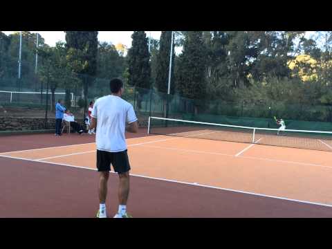 Raymond & Steven Diez playing tennis