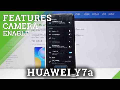 How to Activate Camera Leveler in HUAWEI Y7A – Find Camera Leveler Feature