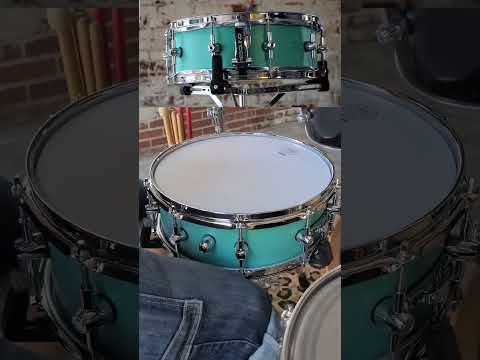 HHG Drums 14x5.5 Tiffany Blue Solid aluminum snare drum 2024 image 9
