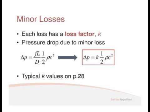 Fluids Lecture 3.2 - Minor Losses (S2)