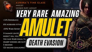 Last Epoch Amulet Death Evasion - Very Rare and Amazing Amulet