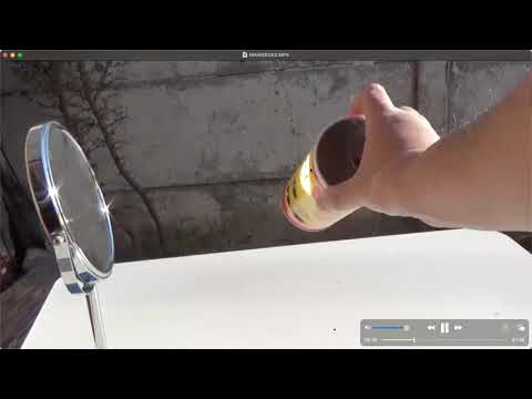 IMEGEN REAL DEL SOL POR REFLEXIÓN EN UN ESPEJO CÓNCAVO