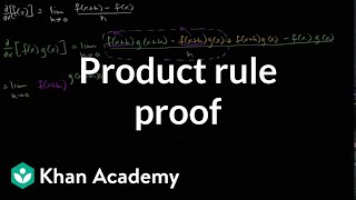 Product Rule Proof