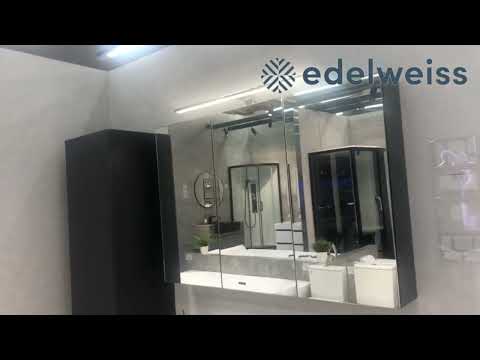 Зеркальный шкаф Orans BC-4023-1000 (графитовый матовый) с подсветкой 3