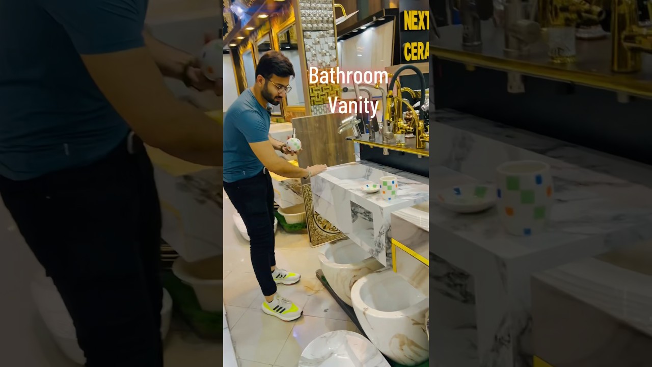 Tile vanity for bathroom #vanity #bathroom #ajwatrader