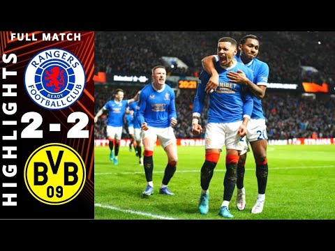 Rangers vs Borussia Dortmund 2-2 | Extended Highlights All Goals | Uefa Europa League | Feb 24, 2022