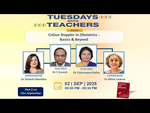 Season 2 Tuesdays with Teachers | Color Doppler in Obstetrics - PART 1