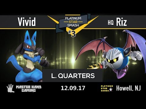 Platinum Star Smash 3 - Vivid (Mewtwo, Lucario) vs. Riz (MetaKnight, DK) - Loser's Quarters