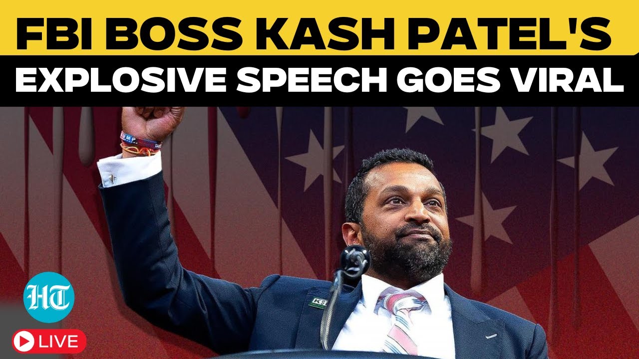 Kash Patel Speech Live | ‘Now I Won’t…’ – New FBI Chief’s Explosive Speech Goes Viral | Trump