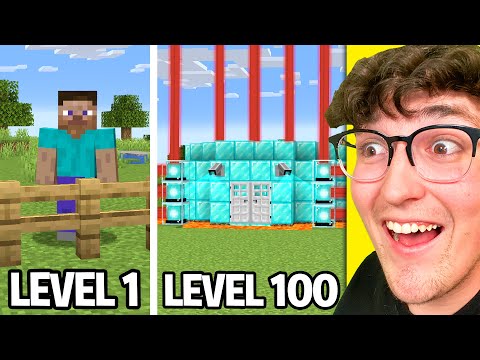 Testing Minecraft Base Defense From Level 1 To 100