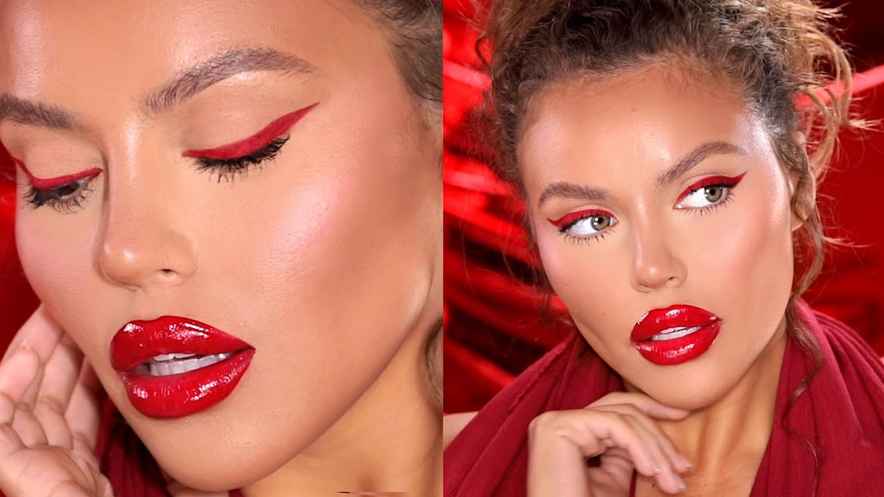 Red Monochromatic Makeup Tutorial