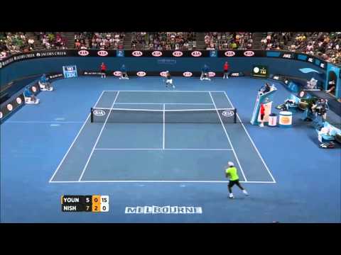 Donald Young vs Kei Nishikori (2014 AO)