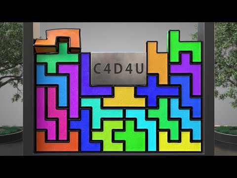 How to play Hexominoes | Softbody Simulation V68 ❤️ C4D4U