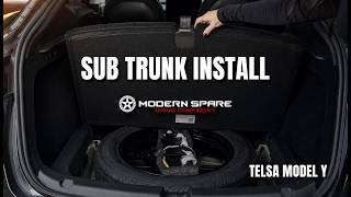 Tesla Model Y Sub Trunk Storage System Installtion | Modern Spare
