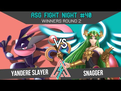 ASG 40 WINNERS ROUND 2 - Yandere Slayer (Greninja) vs Snagger (Palutena)