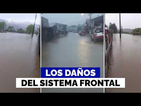 Alerta roja por intenso sistema frontal: las consecuencias por lluvias que azotan el sur