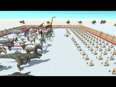 100X Crixus The Gaul vs Every Faction - Animal Revolt Battle Simulator