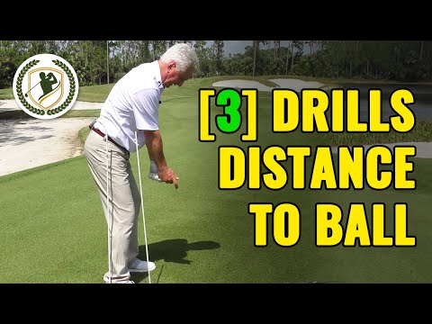 [3] GOLF DRILLS - HOW FAR SHOULD YOU STAND TO GOLF BALL?
