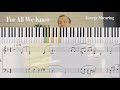 For All We Know - George Shearing | Piano Sheet Music