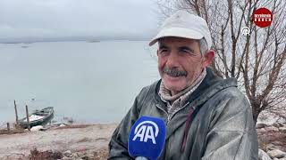 Suğla Gölü'nde balıkçılar avdan bereketle dönüyor